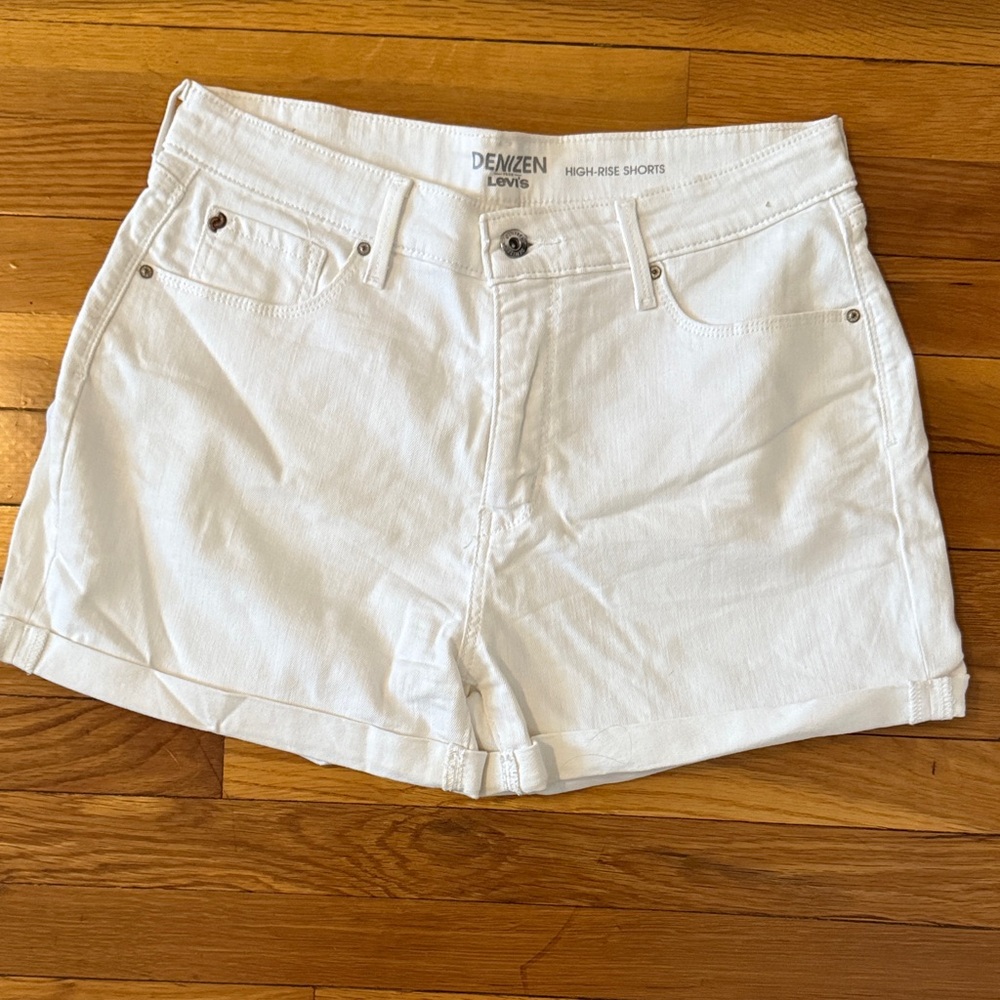 Levi's Women's High Waist White Shorts